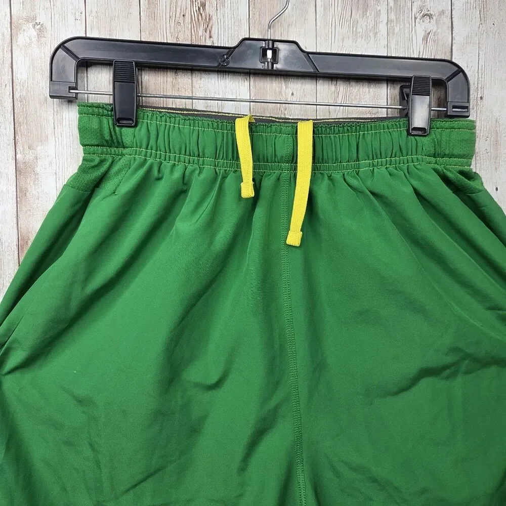 Nike Dri-Fit Oregon Ducks Shorts Mens Size Medium Green Yellow NCAA Basketball